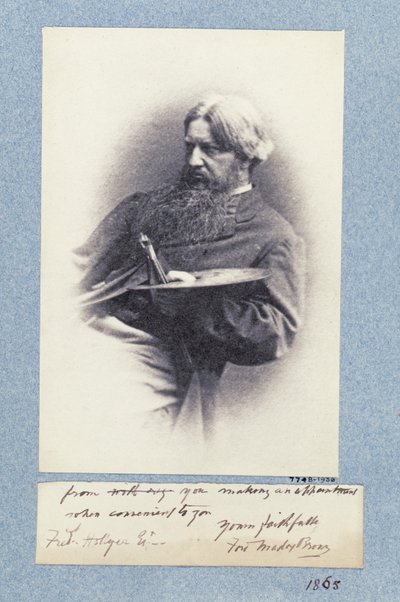フォードマドックスブラウンの肖像（1821-93）c.1870（プラチナプリント） 作： Frederick Hollyer