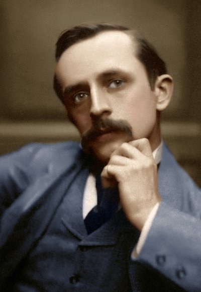 JMバリーの肖像、1892年（写真） 作： Frederick Hollyer