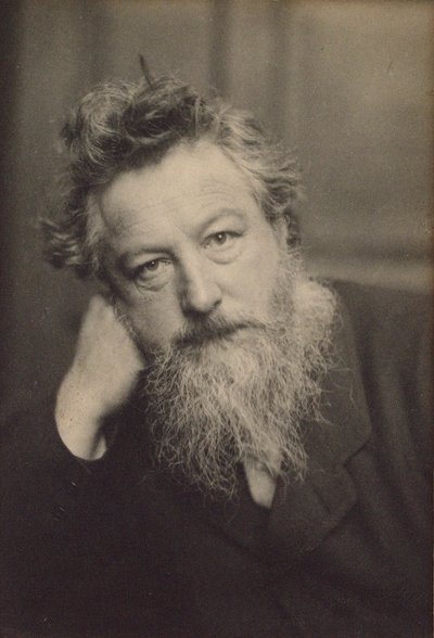 ウィリアム・モリスの肖像 1834-1896. 作： Frederick Hollyer