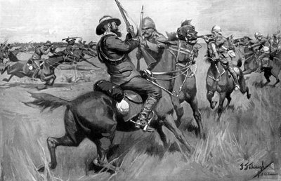血の川の戦い、第二次ボーア戦争、1901年9月17日 作： Frederick Judd Waugh
