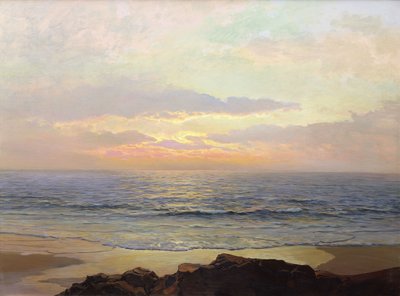 プラシッドサンセット 作： Frederick Judd Waugh