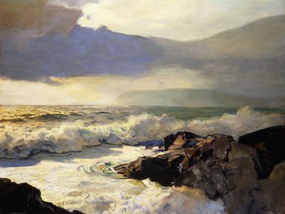 雨雲と海 作： Frederick Judd Waugh