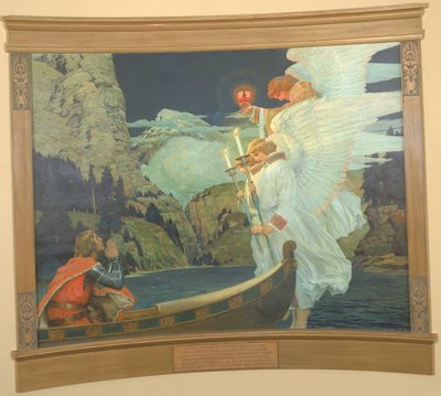 聖杯の騎士、約。 1912年。 作： Frederick Judd Waugh