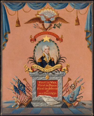 アメリカンスタージョージワシントン1803。 作： Frederick Kemmelmeyer