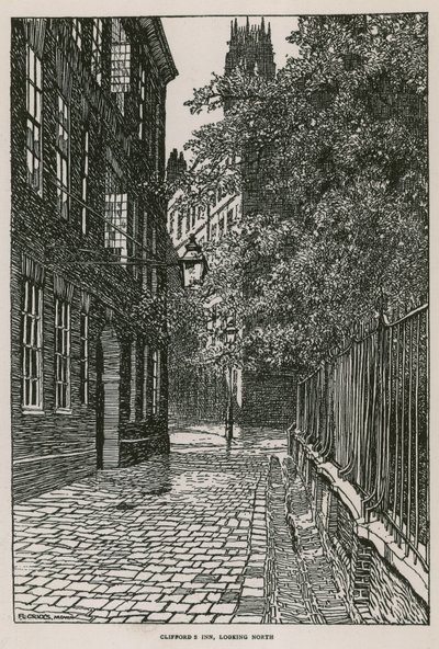 クリフォードズイン、ロンドン、北向き 作： Frederick Landseer Maur Griggs