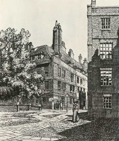ロンドン市のクリフォードイン、1903年、1934年。 作： Frederick Landseer Maur Griggs