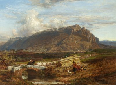 ローマカンパーニャのモンテソラクテ、1863 作： Frederick Lee Bridell