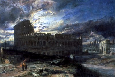 月光によるローマのコロシアム、1859 作： Frederick Lee Bridell