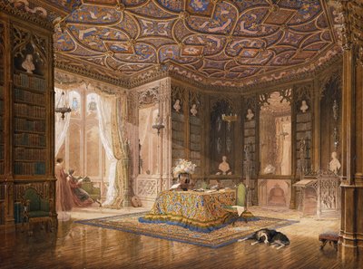 スタンモア図書館、ロバートホランドの本部、Esq、 作： Frederick Mackenzie