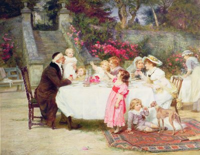 彼の最初の誕生日 作： Frederick Morgan