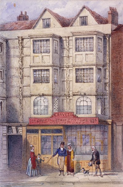 Aldersgate Street、ロンドン、c1850 作： Frederick Napoleon Shepherd