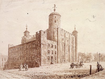 ロンドン塔、ロンドン、c1820 作： Frederick Nash