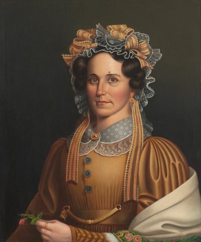 レディ・イン・ブラウン、c。 1855年。 作： Frederick R. Spencer