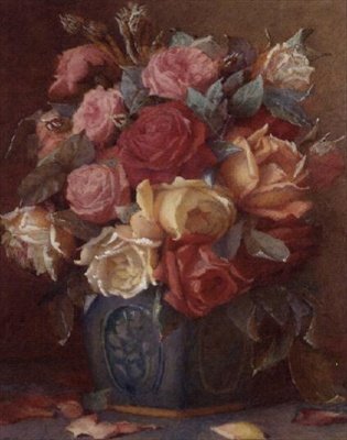 薔薇の花瓶 作： Frederick R. Spencer