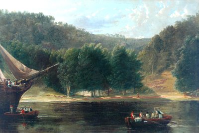 コーストシーン、1835 作： Frederick Richard Lee