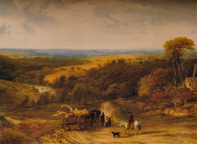 Crediton、デボン、1843付近の表示 作： Frederick Richard Lee