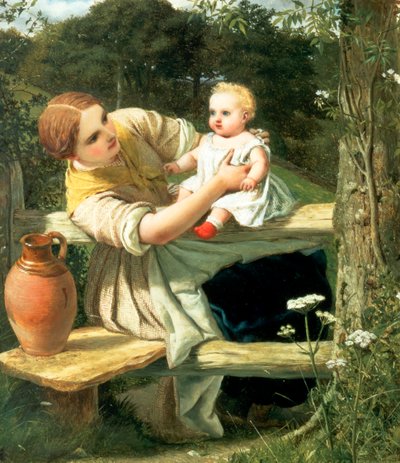 春への道で、c1862 作： Frederick Richard Pickersgill