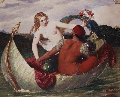 真珠の船、1845年頃 作： Frederick Richard Pickersgill
