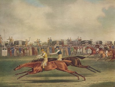 「ニューマーケットでマザーファッカーを殴るジョシュア卿」、c1816、1929 作： Frederick Rosenberg