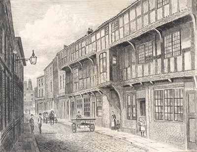 キングズ・ヘッド、ハイ・ストリート、ハル、1880年頃（紙に鉛筆画） 作： Frederick Schultz Smith