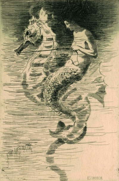 人魚、1881年 作： Frederick Stuart Church