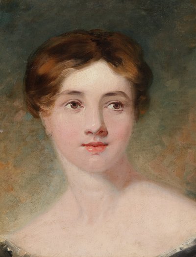 女性の肖像 作： Frederick Thomas Lines