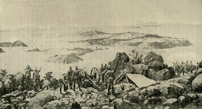 「コールズバーグでのフレンチ将軍の驚くべき地位、1月15日」、1900年 作： Frederick Villiers