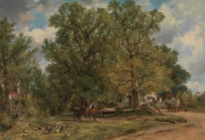 コテージのある風景 作： Frederick W. Watts