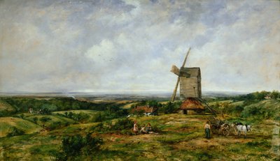風車のある風景 作： Frederick Waters Watts