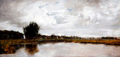 ノリッチ近郊ソープのイェア川 1820-21年頃 （油彩・キャンバス） 作： Frederick Waters Watts