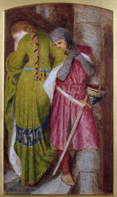 タレット階段での会議、Hellell und Hildebrand、1864 作： Frederick William Burton