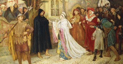 グロスター公爵夫人の苦行、1902 作： Frederick William Davis