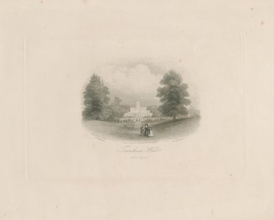 トレンサムホール：彫刻（ビネット）、nd [c 1843]（印刷） 作： Frederick William Hulme