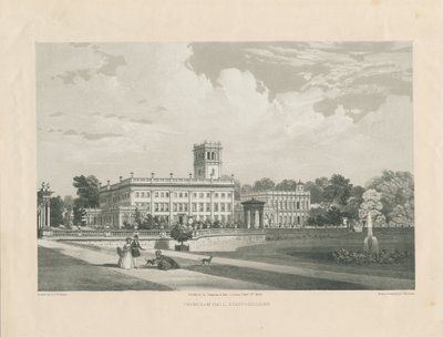 トレンサムホール：リソティント彫刻、nd [c 1846]（印刷） 作： Frederick William Hulme