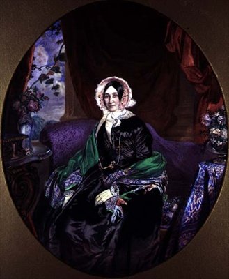 ヴィクトリア朝時代のインテリアに描かれた女性の肖像 作： Frederick William Lock