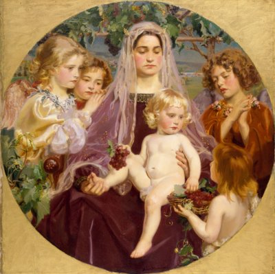 ジヴェルニーのマドンナ、1901 作： Frederick William MacMonnies