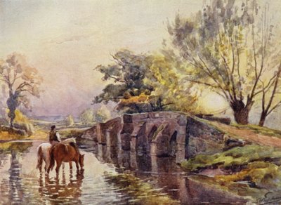 ハンプトンインアーデン、パックホースブリッジ 作： Frederick William Newton Whitehead