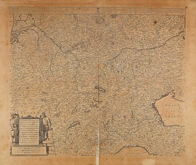 中北欧と北イタリア、フレデリック・デ・ウィットの地図、アムステルダム、銅版画 作： Frederick de Wit