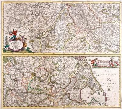 レナニー（ドイツ）の地図（銅版画 作： Frederick de Wit