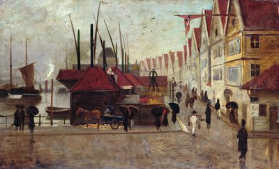 ベルゲンの岸壁 作： Frederik Collett
