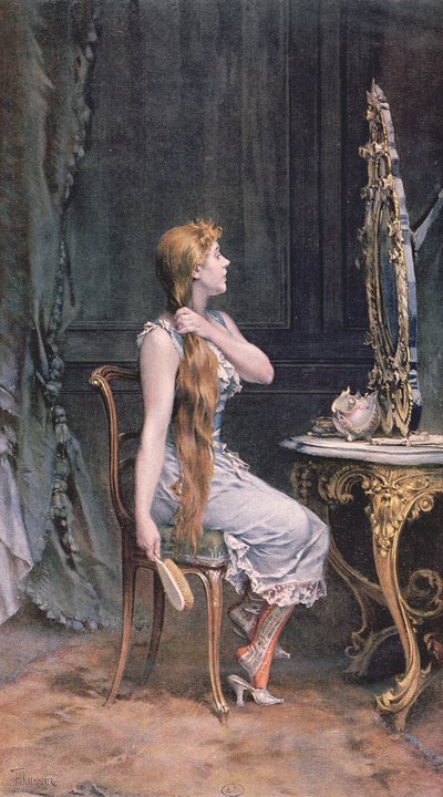 黄金の髪、1894 作： Frederik Hendrik Kaemmerer