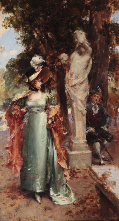 公園で 作： Frederik Hendrik Kaemmerer