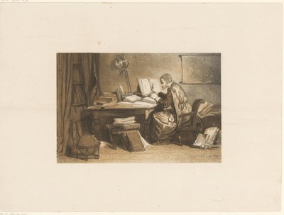 彼の研究の学者 作： Frederik Hendrik Weissenbruch