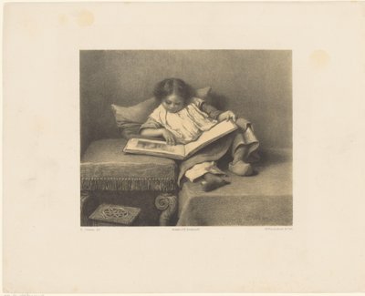 絵本を持つ子ども 作： Frederik Hendrik Weissenbruch