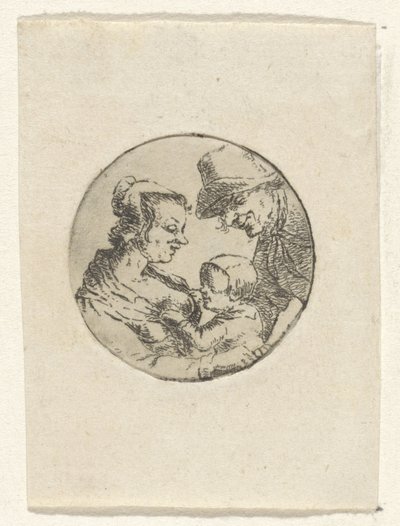 男と女と子供 作： Frederik Hendrik Weissenbruch