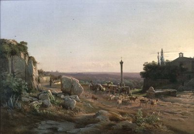 ローマ近郊のチボリの井戸の近く 作： Frederik Rohde