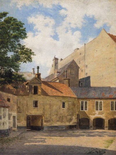 Kongens NytorvにあるThotts Palaisの中庭から。 作： フレデリック・マルチプライ