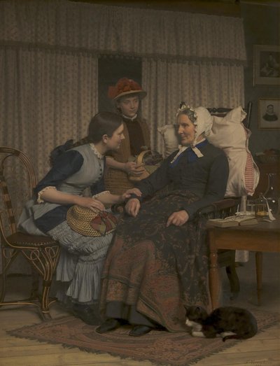 おばあさんへの病気の訪問 作： Frederik Vermehren