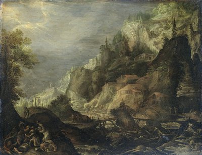 山岳風景 作： Frederik van Valckenborch