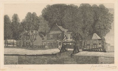 Polderhuis (オブジェクトの元のタイトル) 作： Frederik van der Harst (signed by artist)